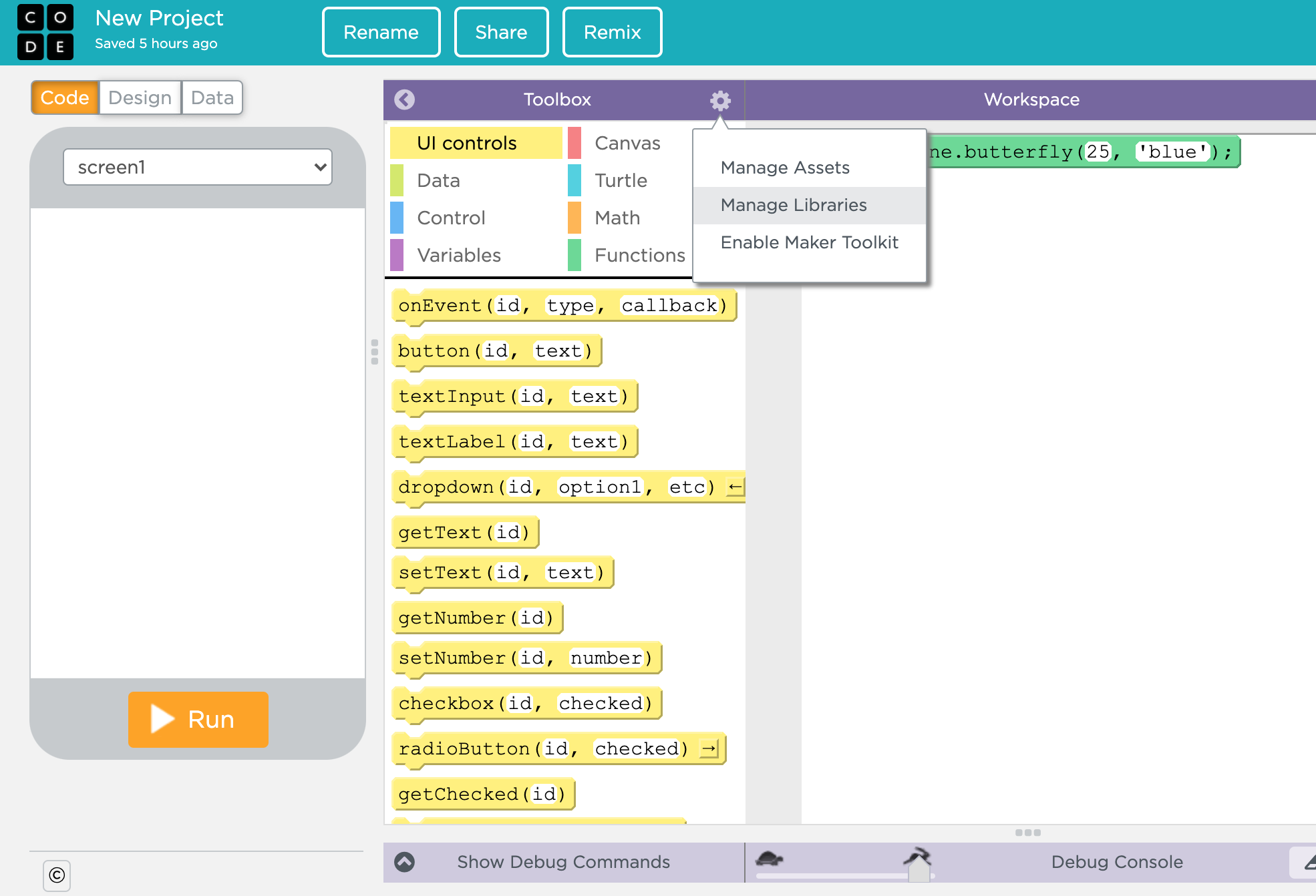 How To Use Libraries In App Lab Code Org